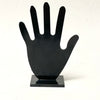 Baguier silhouette de main plastique noir Années 70