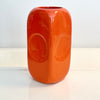 Vase rectangulaire orange Parravicini année 70