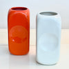 Vase rectangulaire orange Parravicini année 70