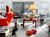 Lampe Champignon Fabbian Années 80