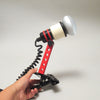 Lampe à pince noire et rouge Claude 1970
