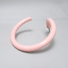 Patère porte-serviette en métal rose Années 80