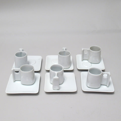 Service à café en porcelaine René Bertoux Virebent 1970
