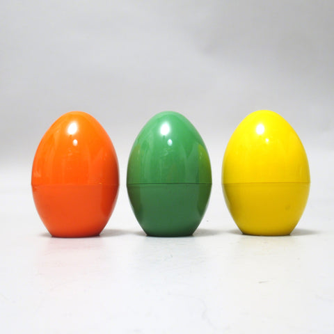 Trois Oeufs en plastique Années 70