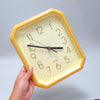 Pendule jaune Années 80