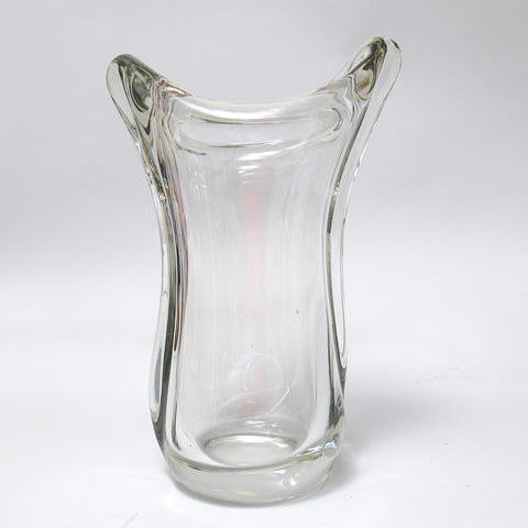 Grand vase en cristal de Boheme Années 60