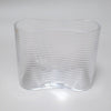 Vase en verre moderniste années 80