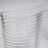 Vase en verre moderniste années 80