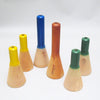 Bougeoir bobine vintage en bois