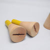 Bougeoir bobine vintage en bois