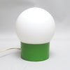 Lampe boule sur pied cylindrique vert Années 70