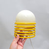 Lampe Ressort pop jaune Années 80