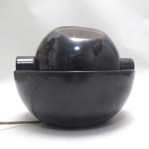 Lampe sculpture brutaliste en céramique Franco Bucci 1970
