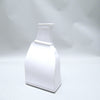 Vase bouteille blanc Franco Bucci Laboratorio Pesaro 1960s