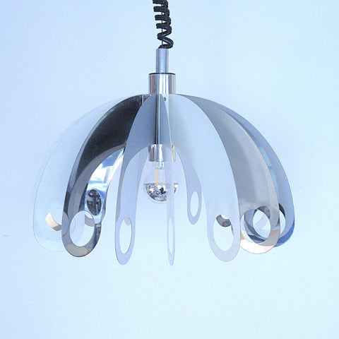 Suspension chromée Space Age Zonca années 60