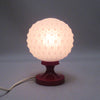 Paire de lampes boule rouge années 70
