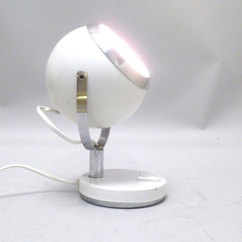 Lampe spot boule blanche Années 70