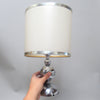 Lampe abat-jour chromé années 70