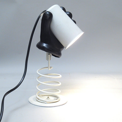 Lampe Main sur ressort Années 80