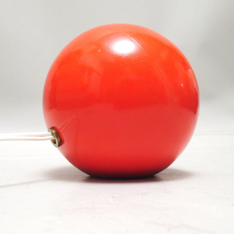 Lampe spot boule rouge Algeco circa 1970