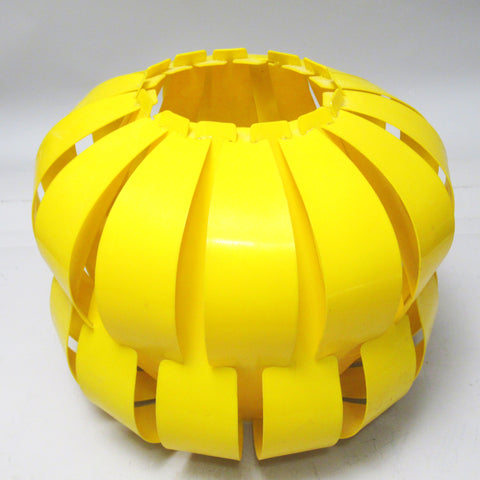 Abat-jour de suspension Space Age jaune