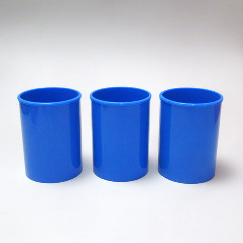 Pot à crayon bleu Années 80