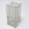 Vase en verre moulé brutaliste Années 70