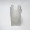 Vase en verre moulé brutaliste Années 70