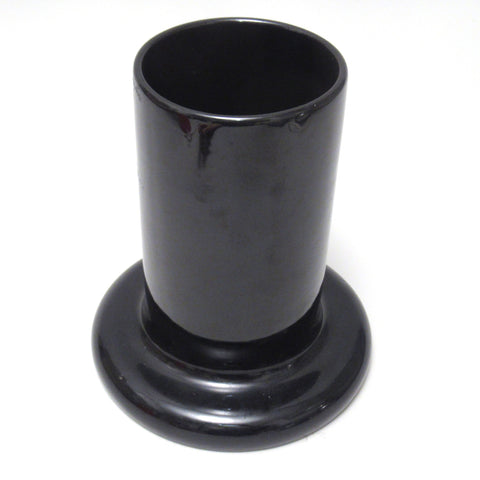 Vase rouleau noir Pino Spagnolo Sicart