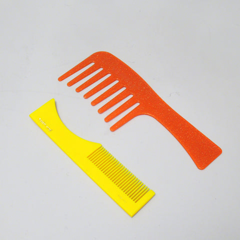 Peigne orange à pailettes Années 90