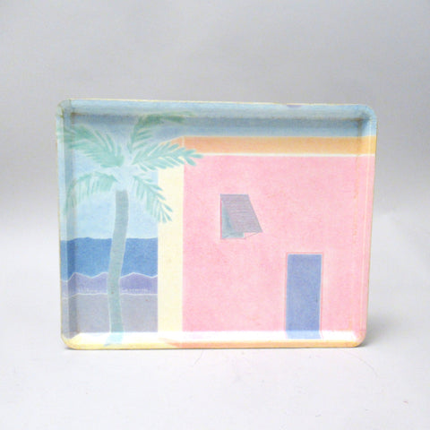 Plateau paysage pastel Années 70