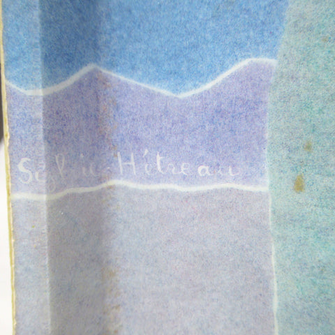 Plateau paysage pastel Années 70