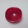 Cendrier en verre rubis Bullicante Murano Années 60/70