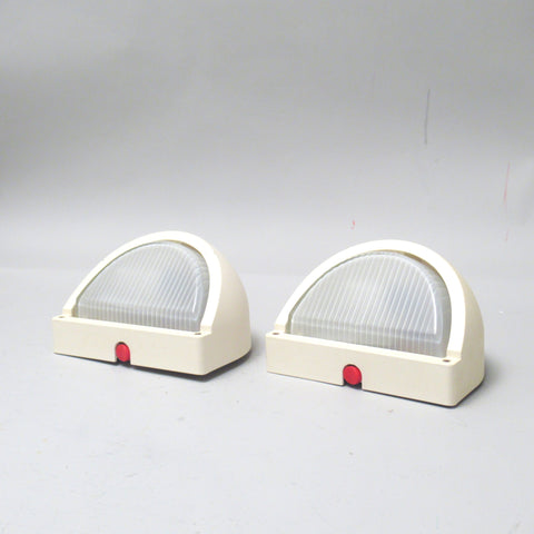 Paire d’appliques balises Polo Prisma 1980