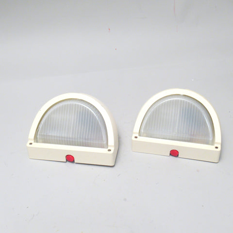 Paire d’appliques balises Polo Prisma 1980