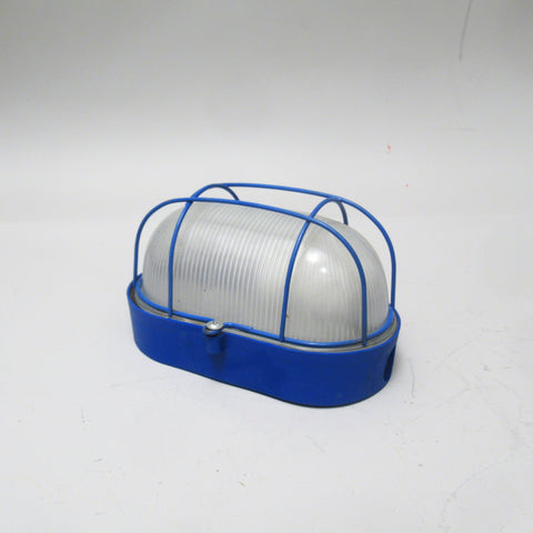 Applique ou plafonnier industriel bleu