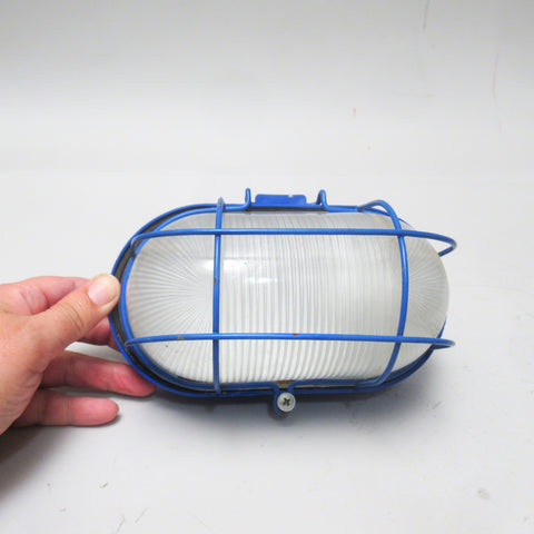 Applique ou plafonnier industriel bleu