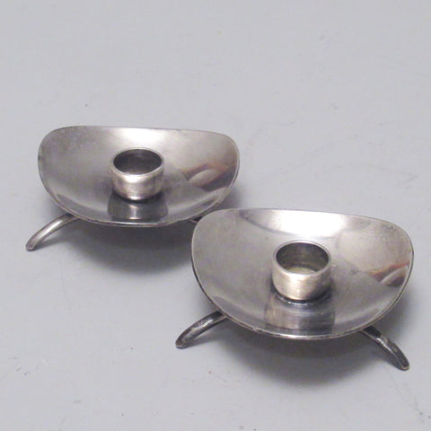 Paire de bougeoirs danois Carl Cohr Atla 1959