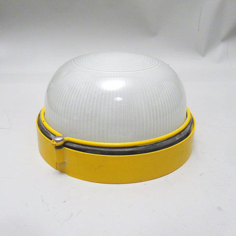 Applique ou plafonnier industriel jaune