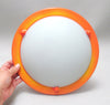 Applique ou plafonnier hublot orange