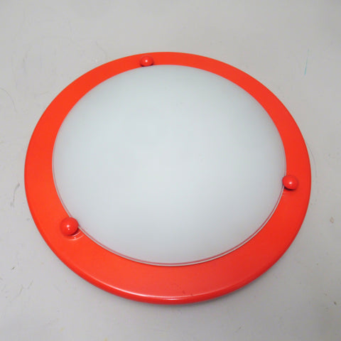 Applique ou plafonnier hublot rouge