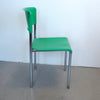 Chaise verte L303 Graphal Lafargue Années 70