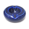 Cendrier moderniste en céramique bleu Années 60