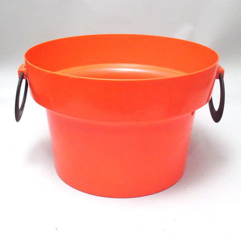 Panier de rangement orange Lever Années 70