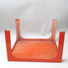 Table basse en fibre de verre orange Prisunic Années 70