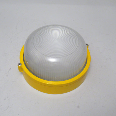 Applique ou plafonnier industriel jaune