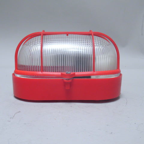 Applique ou plafonnier industriel rouge