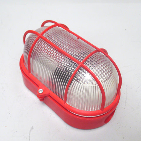 Applique ou plafonnier industriel rouge