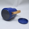Bouilloire scandinave en métal émaillé bleu