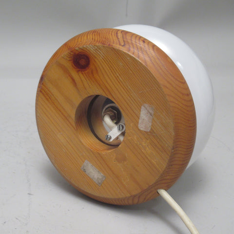 Lampe boule sur base en pin Cosmo Designs Années 70